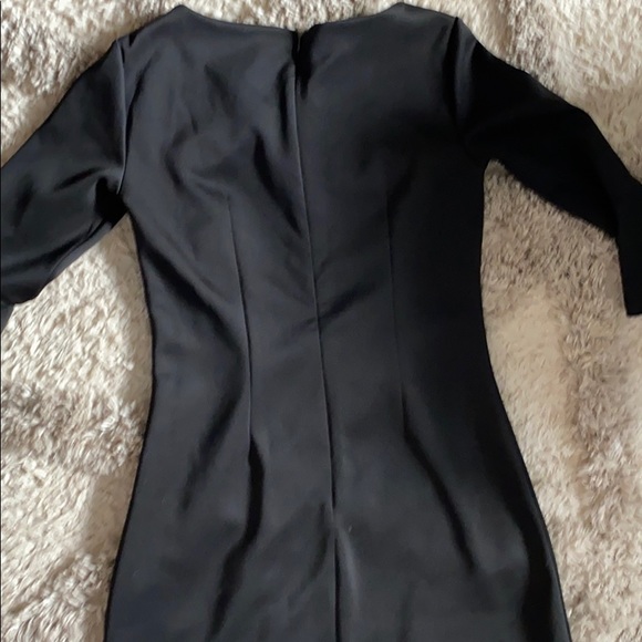 Black Dress with 3/4 Bell Sleeves - Picture 4 of 5